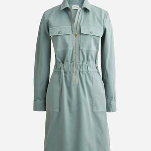J. Crew Light Green Utility Dress